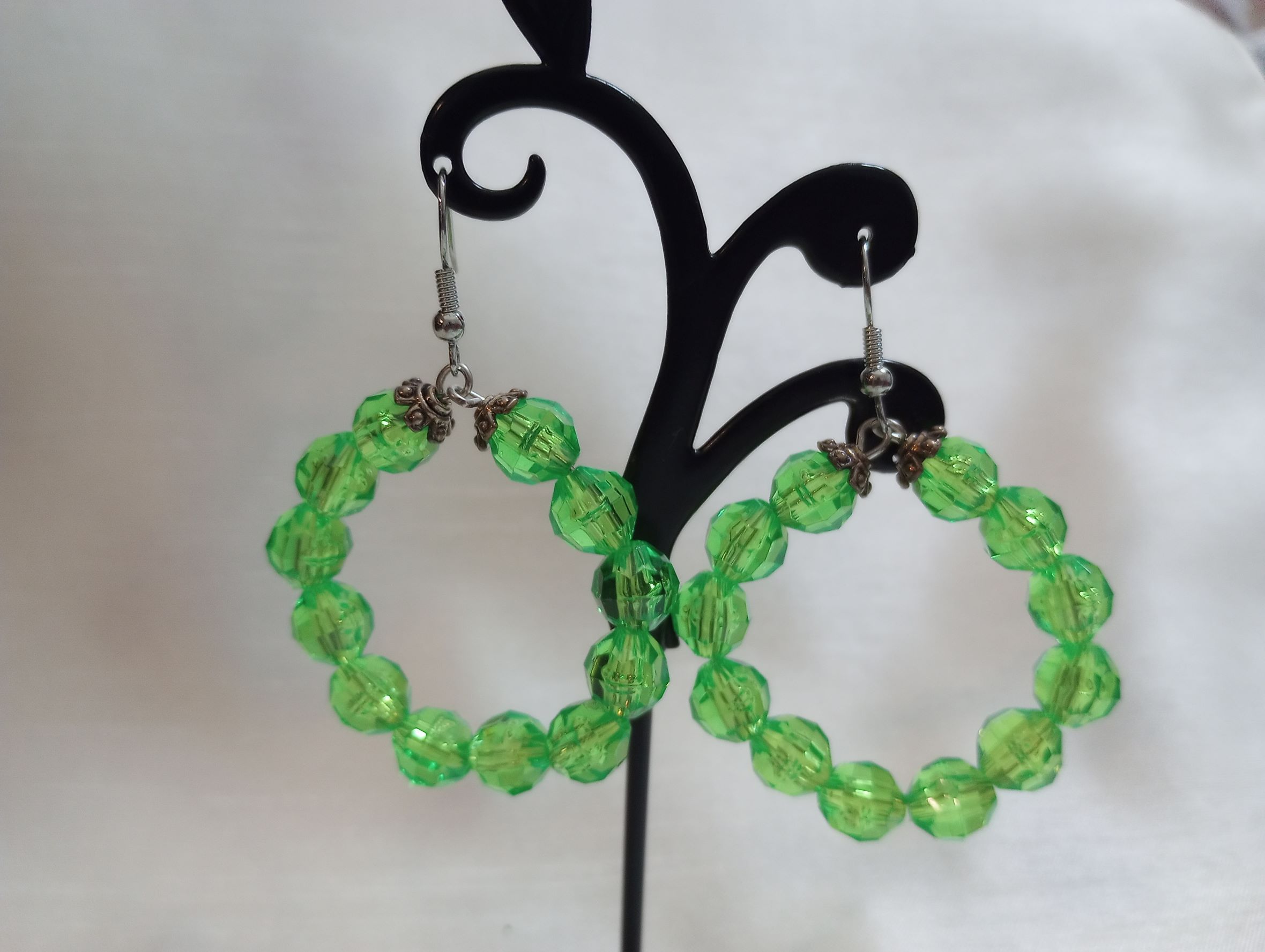 A – Lime Round Earrings