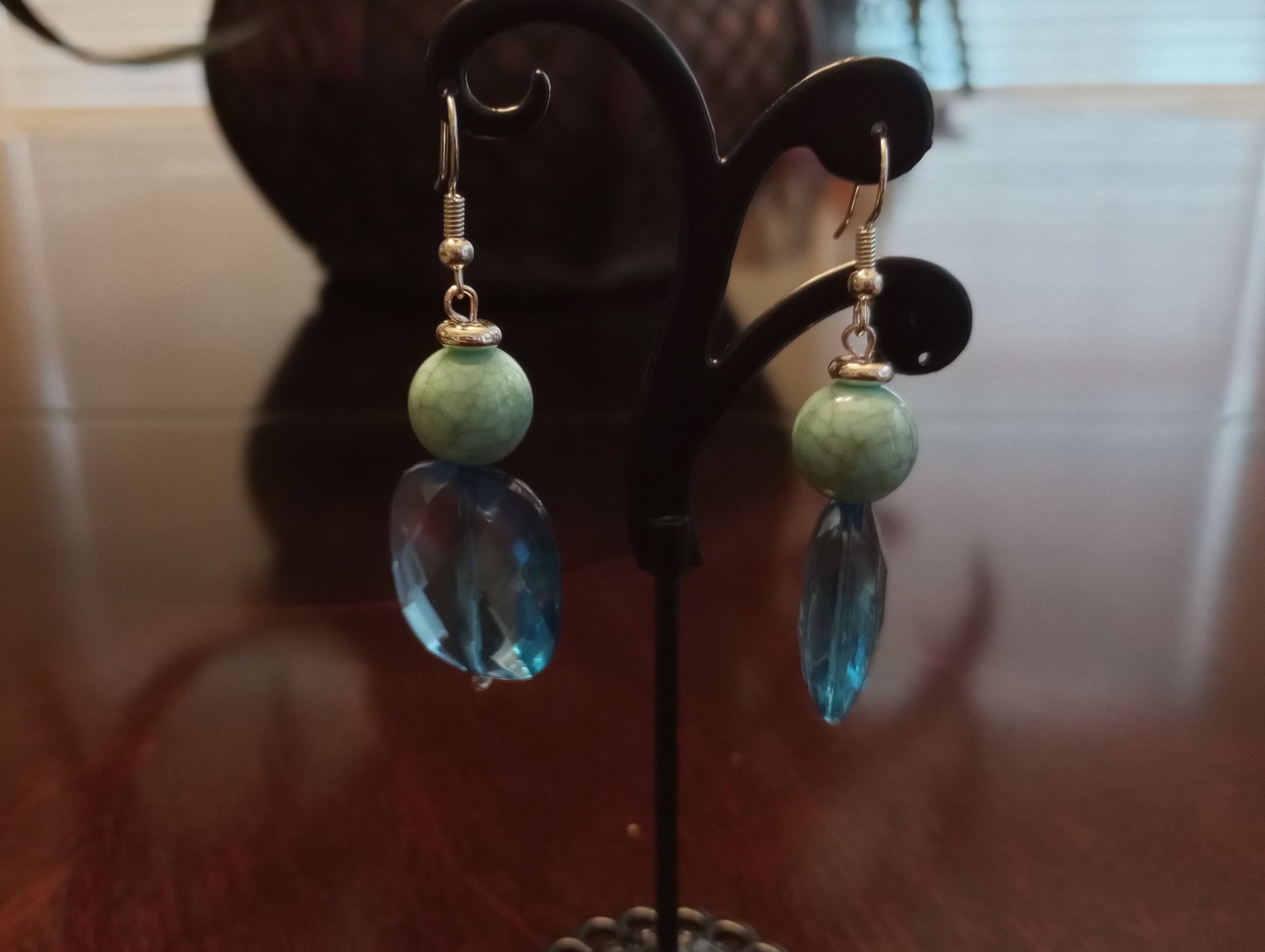 A – Coral Blue Earrings