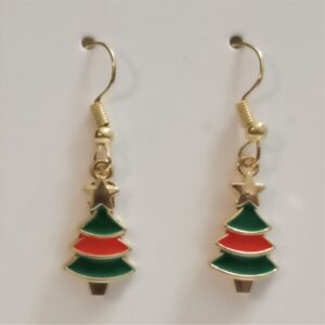 A - Xmas Tree Earrings