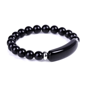 B - Black Stone Bracelet