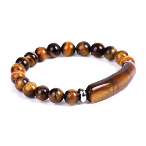 B - Brown Stone Bracelet
