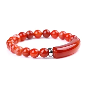 B - Red Stone Bracelet