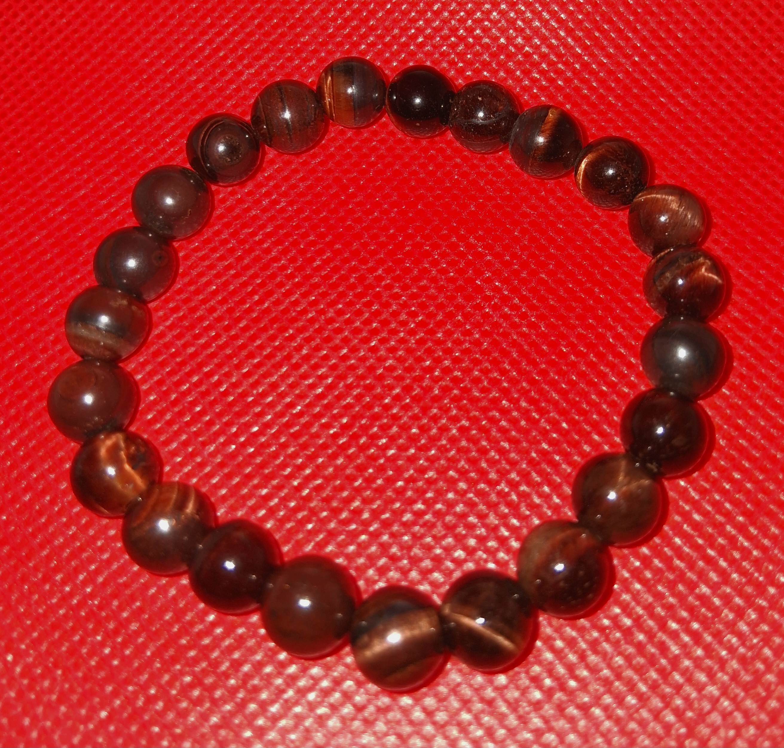 B – Tiger Eye Stone Bead Bracelet Style #2