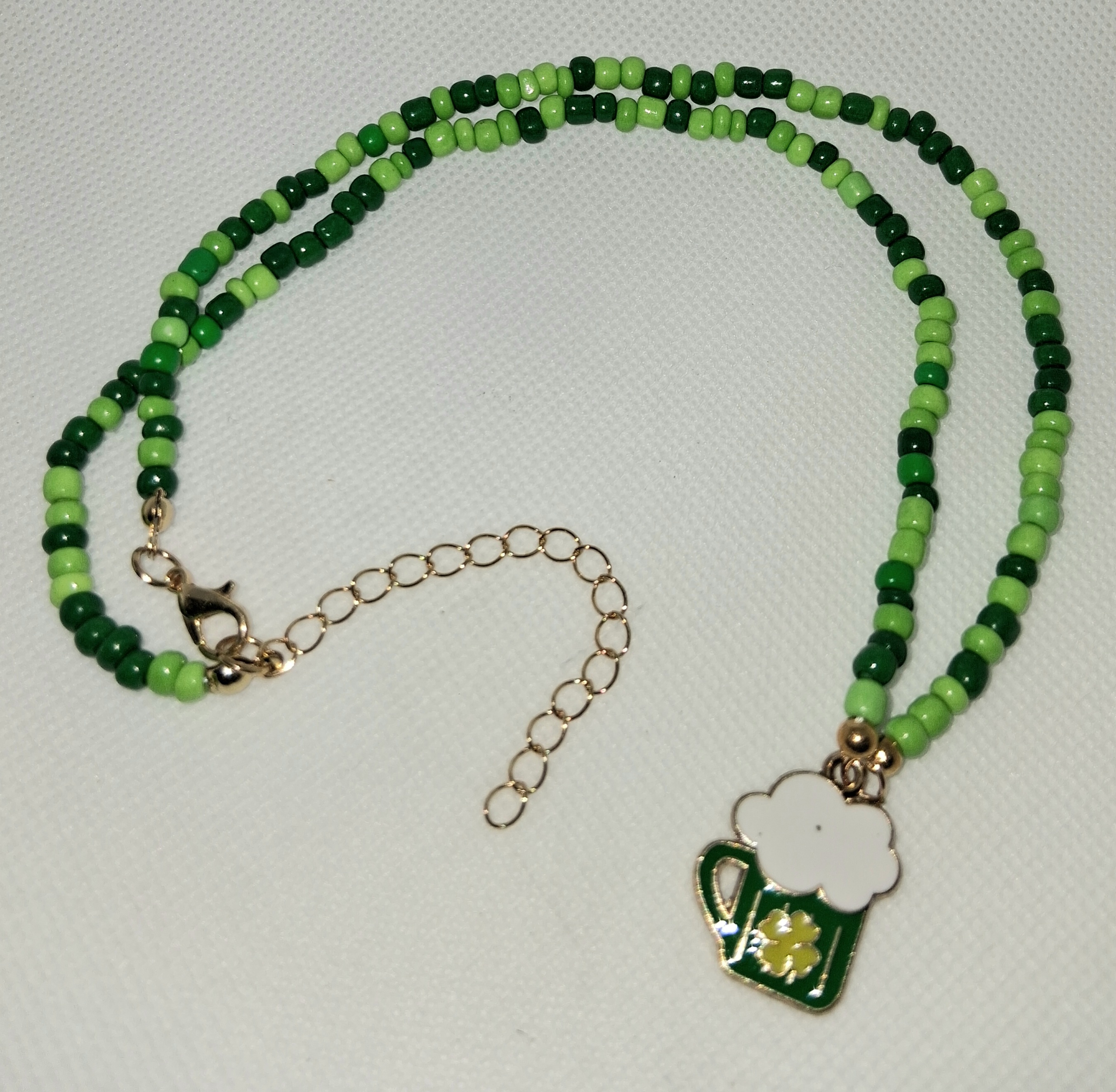 C - St. Patrick’s Cup Beaded Necklace