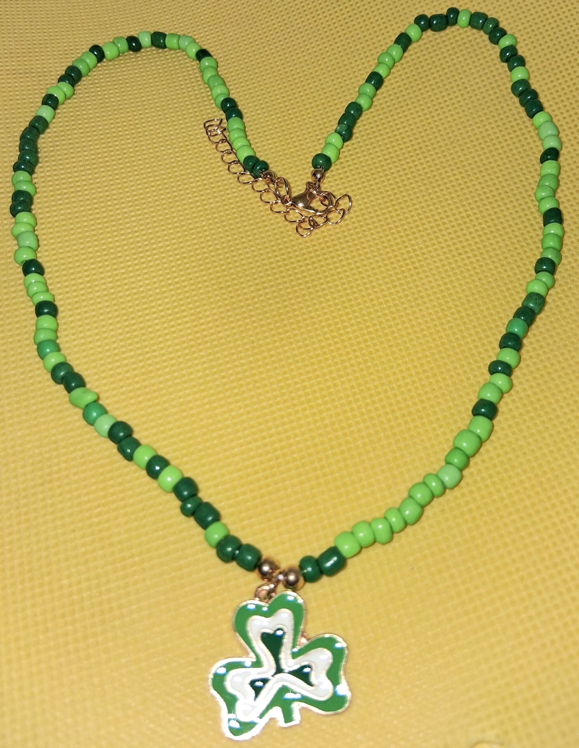 C – St. Patrick’s Four-Leaf Clover Necklace