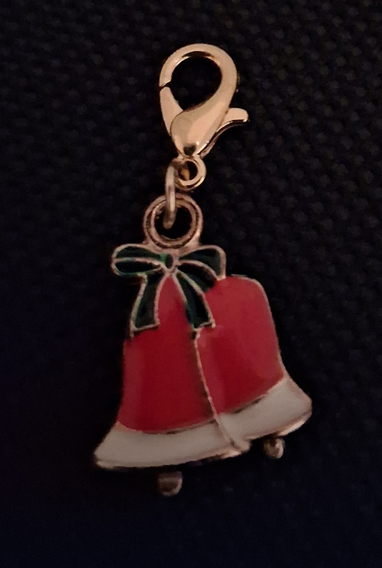 F – Christmas Double Bell Charm
