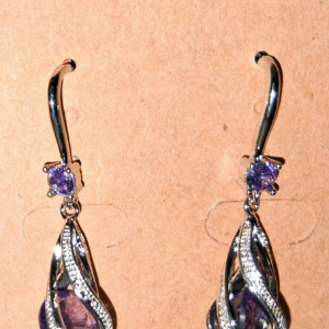 A - Classic Purple Earrings
