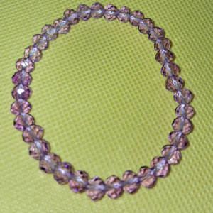 B - Purple Faceted Bracelet
