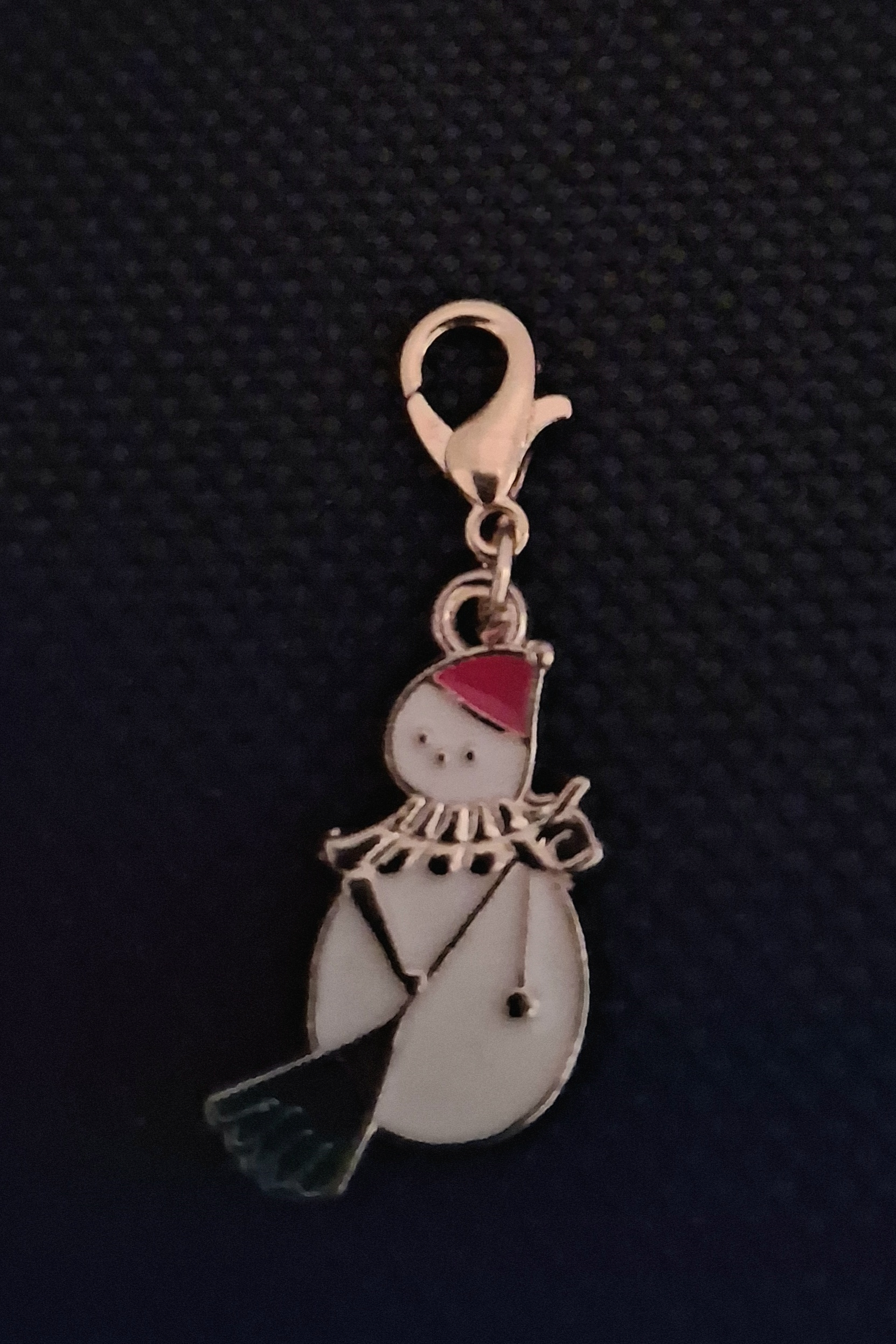 F – Christmas Snowman Charm