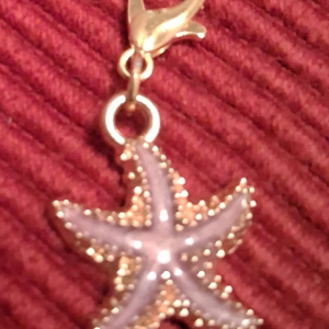 F - Pink Starfish Charm