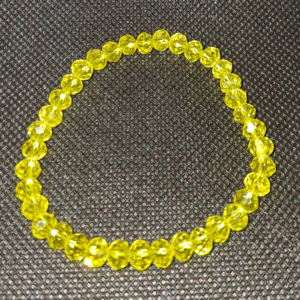 B - Yellow Faceted Bracelet