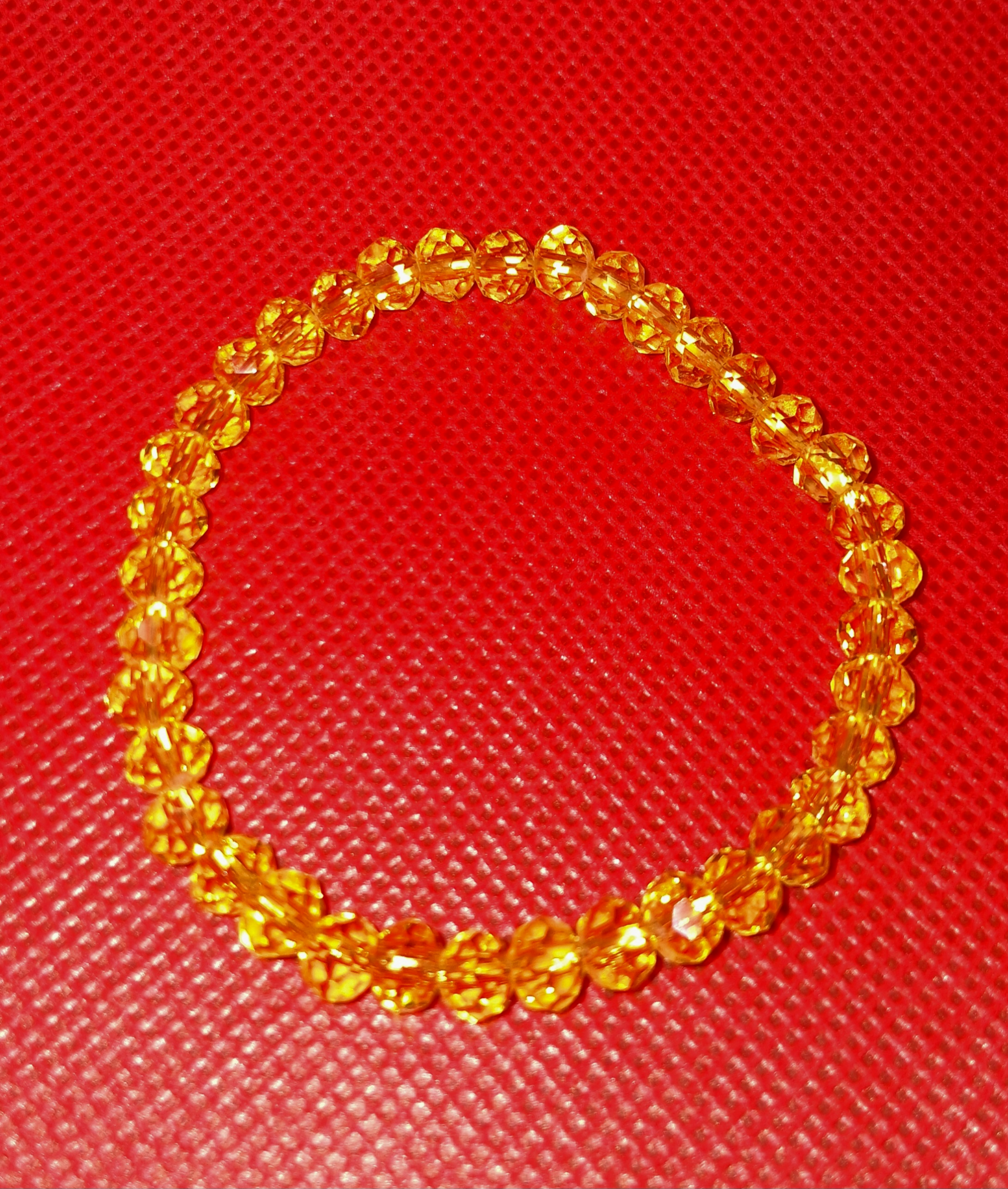 B – Yellow Faceted Bracelet